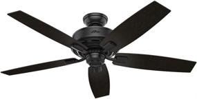 img 1 attached to 🔦 Hunter Bennett 52-inch Matte Black Indoor Ceiling Fan with LED Light and Remote Control - Improved SEO