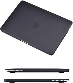 img 3 attached to 🖥️ AOKILOM MacBook Air 13 inch Case 2020-2018 Release, Black Clear Plastic Hard Case & Keyboard Cover & Screen Protector & Dust Plug, Compatible with MacBook Air 13 A2337 M1 A2179 A1932 with Touch ID