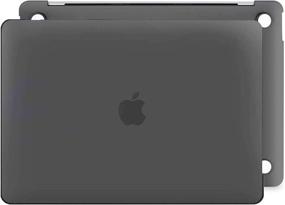 img 1 attached to 🖥️ AOKILOM MacBook Air 13 inch Case 2020-2018 Release, Black Clear Plastic Hard Case & Keyboard Cover & Screen Protector & Dust Plug, Compatible with MacBook Air 13 A2337 M1 A2179 A1932 with Touch ID