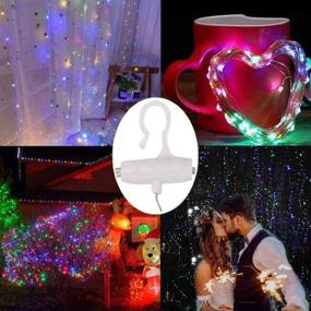 img 1 attached to Enhance Your Space with 300 LED Curtain String Lights: USB Powered, Remote Control, and 8 Lighting Modes – Perfect for Christmas Party, Garden, Bedroom, and Outdoor Indoor Wall Decoration