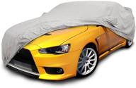 🚗 carscover custom fit mitsubishi lancer evolution evo car cover - heavy duty all-weather ultrashield protection (gray) - 2003-2017 model logo