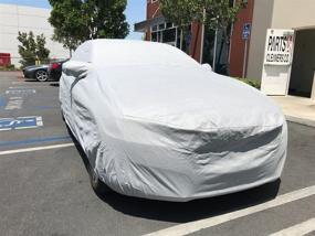 img 1 attached to 🚗 CarsCover Custom Fit Mitsubishi Lancer Evolution EVO Car Cover - Heavy Duty All-Weather Ultrashield Protection (Gray) - 2003-2017 Model