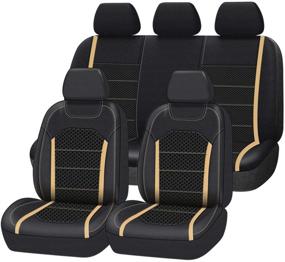 img 4 attached to CAR GRAND Premium Leather Universal Compatible Interior Accessories