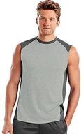 hanes sport performance muscle white logo