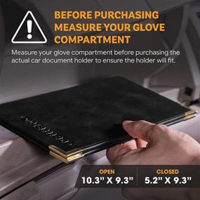 img 2 attached to Premium PU Leather Car Insurance and Registration Holder - Water Resistant 🚗 7 Pocket Vehicle Paperwork Organizer - Magnetic Closure Wallet for Insurance Card Holder