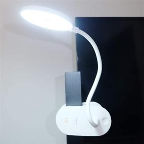 img 1 attached to 💡 Powerful Led Clip Reading Lights: Illuminate Your Books with 18 Daylight LEDs, 3 Brightness Levels, USB Rechargeable & Flexible Gooseneck Design