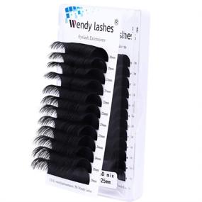 img 4 attached to Lash Extensions 20-25mm Mixed Tray Classic Eyelash Extensions - C/D Curl | 0.07mm Individuals | Lashes Supplies Online