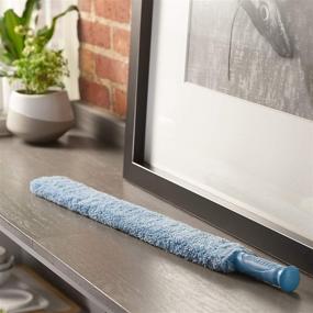 img 3 attached to 🧹 E-Cloth Cleaning & Dusting Wand: The Ultimate Microfiber Tool for 300 Wash Guarantee, Blue - 1 Pack