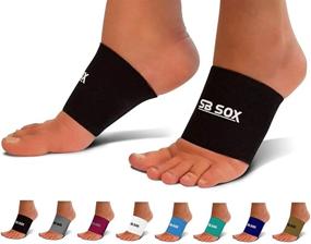 img 4 attached to 👣 Optimized Arch Support Sleeves for Plantar Fasciitis and Foot Pain Relief/Treatment - Ideal for Men & Women's Everyday Use