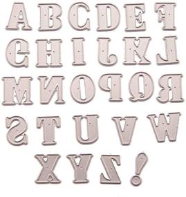 img 4 attached to 🔡 Versatile 26 Alphabet Letters Metal Cutting Dies: Enhance Card Making, Scrapbooking & DIY Projects with DIY Album Embossing Folder Paper Cake Card Maker Template Decor Stencils