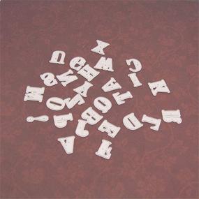 img 1 attached to 🔡 Versatile 26 Alphabet Letters Metal Cutting Dies: Enhance Card Making, Scrapbooking & DIY Projects with DIY Album Embossing Folder Paper Cake Card Maker Template Decor Stencils