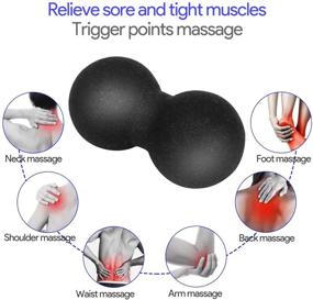 img 1 attached to 🏐 Набор массажных шариков Канекане 3 в 1: 2 массажных шарика типа "арахис" + 1 массажный шарик типа "лакросс" для массажа стоп, шеи, позвоночника, плеч и терапии активных точек, миофасциального расслабления, разрешения мышечных узлов, йоги, кроссфита и самомассажа
