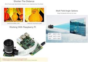 img 1 attached to 📷 Waveshare Industrial Telephoto Lens: 25mm Focal Length, Multi Field Angle, C-Mount Compatible with Raspberry Pi HQ Camera