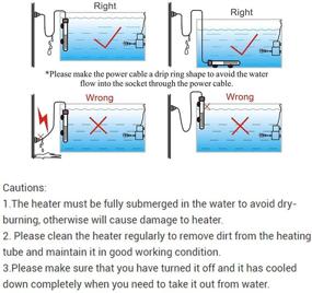 img 2 attached to 🐠 Enhance Aquatic Comfort: 300W Submersible Aquarium Heater with Temperature Display & Controller for Betta, Frogs, Newts, and Turtles