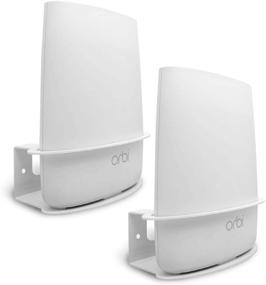 img 4 attached to 🔌 ALLICAVER Wall Mount Holder for Netgear Orbi Routers - Sturdy Metal Stand Compatible with Orbi WiFi Router Models RBS40, RBK40, RBS50, RBK50, AC2200, AC3000 (Pack of 2)