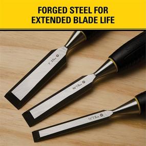 img 1 attached to Stanley 16-150 Short 3-Piece Chisel Set