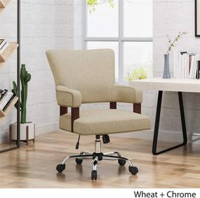 img 2 attached to Wheat and Chrome Office Chair by Christopher Knight Home: Traditional Elegance for Your Home Office