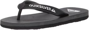 img 4 attached to 👟 Quiksilver Molokai молодежная сандалия: Стильные черные мальчические туфли для сандалий.