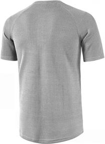 img 1 attached to 👕 LOCALMODE Casual Sleeve Shirts Waffle Men's Clothing: Stylish and Comfortable Shirts for Every Occasion