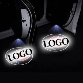 img 3 attached to 🚗 Upgrade Your Car with 2Pcs Wireless Car Door Lights Logo Projector: Welcome Step Side Lights