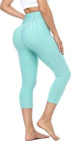 img 4 attached to Leggings Compression Athletic Honeycomb Seamless