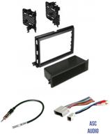 🔊 asc audio car stereo radio install dash kit, wire harness, and antenna adapter for ford lincoln mercury vehicles - enhance your ride with an aftermarket radio installation logo