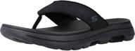 skechers 5 performance walking flip flop charcoal логотип