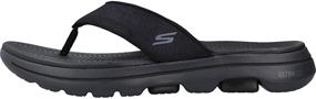 img 3 attached to Skechers 5 Performance Walking Flip Flop Charcoal