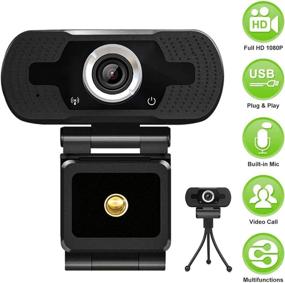 img 3 attached to 📸 MSAFF HD 1080P Webcam with Microphone: Ultimate USB Web Camera with Tripod for Premium Video Calling, Recording, Conferencing, and Online Classes on Desktop PC, Laptop Computer - Zoom, Skype and More!