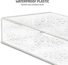 img 1 attached to 🛏️ Efficient Storage Solution: ZOBER PVC Under-Bed Decoration Bag in White