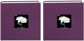 img 2 attached to 📷 Vibrant Wildberry Purple Frame Photo Albums by Pioneer - Pack of 2