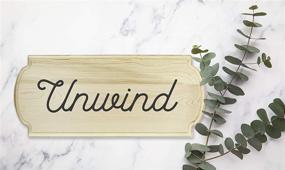 img 1 attached to 🏨 Unfinished Wooden Innkeeper Signs (2-Pack, Natural); 14 x 6 Inch Blank Signboards for DIY Arts & Crafts Home Decor