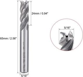 img 2 attached to Uxcell Cutting Spiral Straight Cutter Cutting Tools and Router Bits