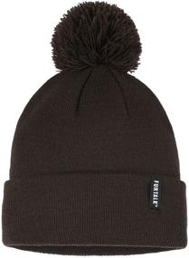 img 4 attached to FURTALK Toddler Winter Hat: Stylish Pom Pom Beanie for Boys and Girls - Double Layer Knit Winter Pom Hats for Kids