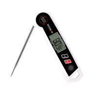 tevokon waterproof digital meat thermometer instant read cooking food thermometer for kitchen bbq grill smoker foldable long probe for grilling logo