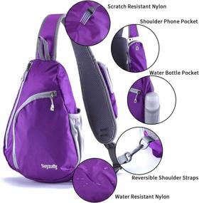 img 2 attached to 🎒 Ultimate Versatility: Suyzufly Crossbody Shoulder Resistant Backpacks and Casual Daypacks