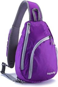 img 4 attached to 🎒 Ultimate Versatility: Suyzufly Crossbody Shoulder Resistant Backpacks and Casual Daypacks