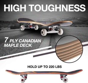 img 3 attached to 🛹 Playshion Skateboard Complete: The Ultimate Choice for Adult Beginners