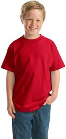 img 4 attached to 👕 Hanes Boys 6.1 oz. Beefy-T (5380): Durable and comfortable t-shirt for boys