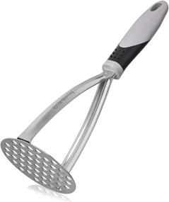 img 4 attached to 🥔 Efficient Stainless Steel Potato Masher for Smashing Baby Food, Fruits, and Vegetables - Non-Slip Handle Included!