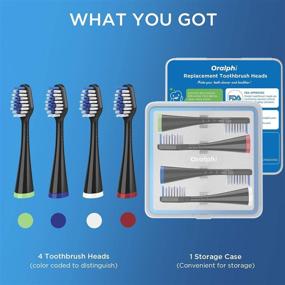 img 1 attached to 💦 Waterpik Complete Care 5.0 & 9.0 Brush Heads: 4-Pack, Black - Ultimate Cleaning!