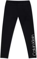 stylish and comfortable: calvin klein girls performance leggings for girls' clothing logo