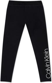 img 4 attached to Stylish and Comfortable: Calvin Klein Girls Performance Leggings for Girls' Clothing