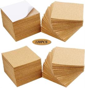 img 4 attached to 📌 Versatile 4x4 Inch Self Adhesive Cork Squares - 120 Pack | Ideal for Coasters, DIY Crafts, and Mini Wall Cork Tiles