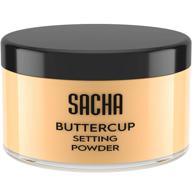 🌼 sacha buttercup setting powder: no ashy flashback, fine lines & pores blurring face powder - 1.25 oz. logo