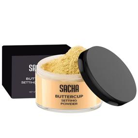 img 3 attached to 🌼 Sacha BUTTERCUP Setting Powder: No Ashy Flashback, Fine Lines & Pores Blurring Face Powder - 1.25 oz.