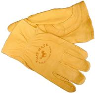 🧤 ultimate grip and safety: tuff mate gloves for men - cutting horse glove, size l (tan) logo