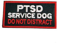 service dog training vest/harness patch: do not touch - ptsd 2 logo