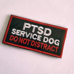 img 1 attached to Service Dog Training Vest/Harness Patch: Do Not Touch - PTSD 2