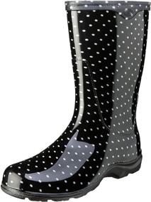 img 4 attached to 👢 Sloggers Women's Waterproof Rain and Garden Boot with Comfort Insole - Black/White Polka Dot - Size 10 - Style 5013BP10